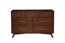 Melbourne 7 Drawer Dresser, Walnut Alpine