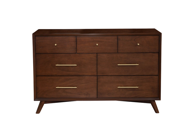 Melbourne 7 Drawer Dresser, Walnut Alpine