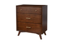 Melbourne 3 Drawer Chest, Walnut Alpine