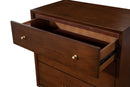 Melbourne 3 Drawer Chest, Walnut Alpine
