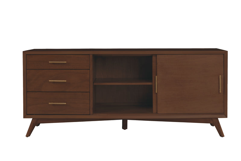 Melbourne 3 Drawers & 2 Sliding Doors Large TV Stand, Walnut