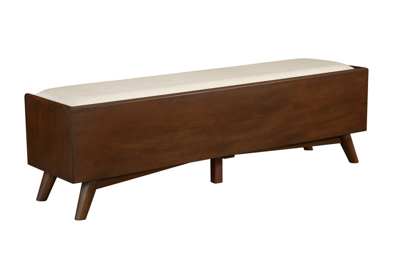 Melbourne 2 Drawers Bench, Walnut