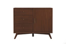 Melbourne 3 Drawers & 1 Door Accent Cabinet, Walnut Alpine