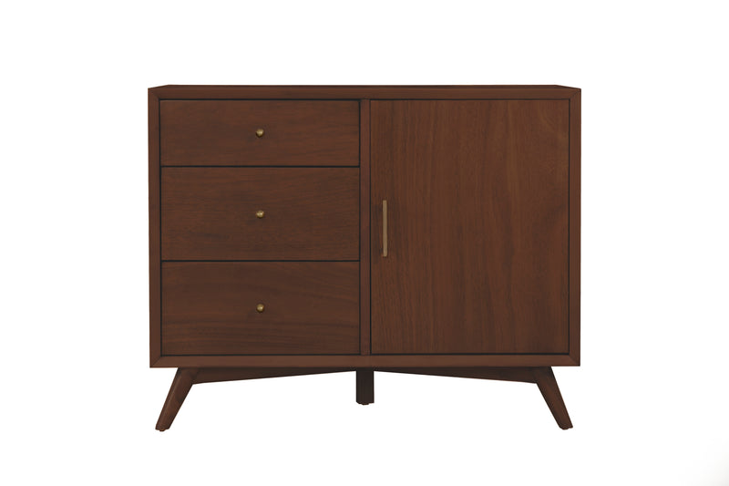 Melbourne 3 Drawers & 1 Door Accent Cabinet, Walnut