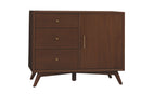 Melbourne 3 Drawers & 1 Door Accent Cabinet, Walnut Alpine
