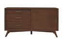 Melbourne 3 Drawers & 1 Door Small TV Stand, Walnut Alpine