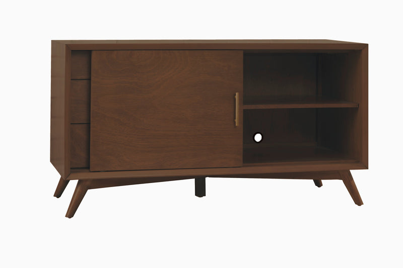 Melbourne 3 Drawers & 1 Door Small TV Stand, Walnut Alpine