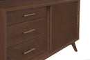 Melbourne 3 Drawers & 1 Door Small TV Stand, Walnut Alpine