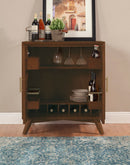 Melbourne Small Bar Cabinet, Walnut Alpine