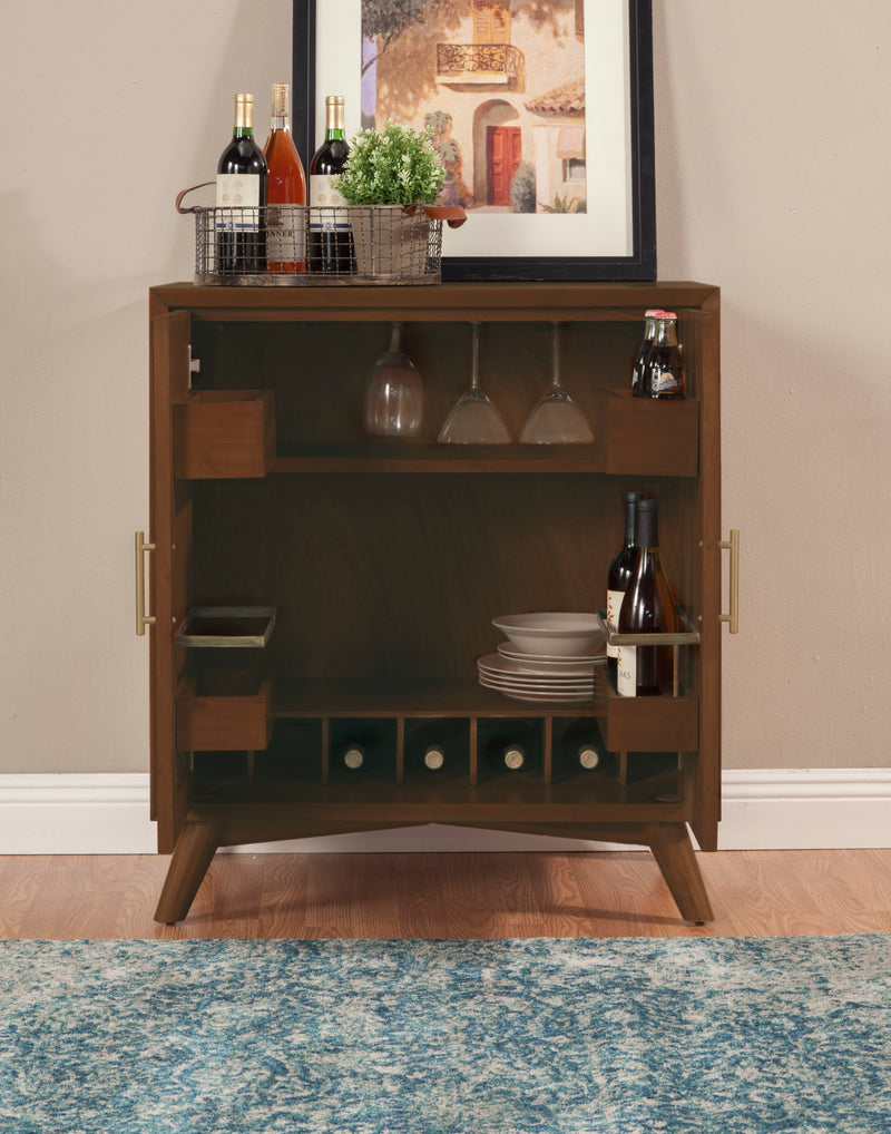 Melbourne Small Bar Cabinet, Walnut