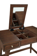 Melbourne Bedroom Vanity, Walnut Alpine