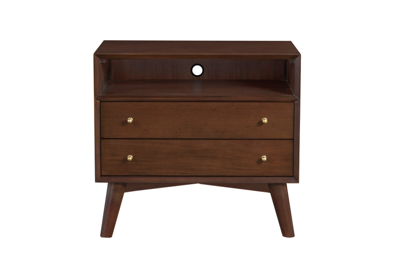 Melbourne 2 Drawers  Large Nightstand, Walnut