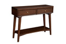 Melbourne 2 Drawers Console Table, Walnut Alpine