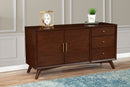 Melbourne 2 Drawers Sideboard, Walnut Alpine