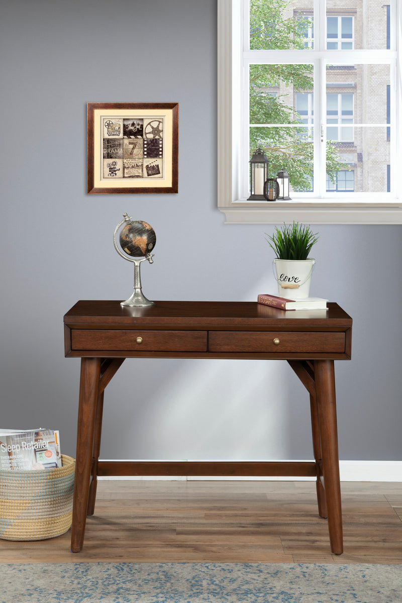 Melbourne 2 Drawers Mini Desk, Walnut