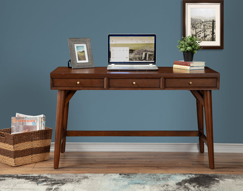 Melbourne 3 Drawers Large Desk, Walnut