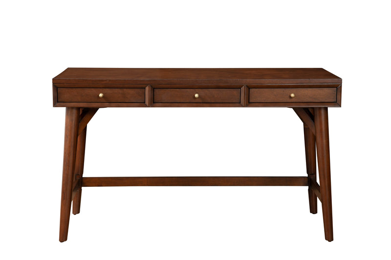 Melbourne 3 Drawers Large Desk, Walnut Alpine