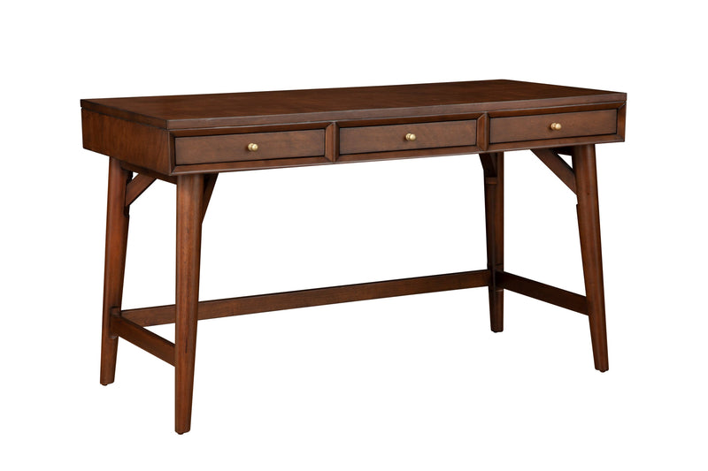 Melbourne 3 Drawers Large Desk, Walnut Alpine