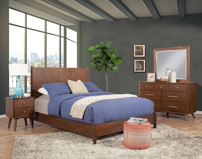 Melbourne Full Platform Bed, Walnut