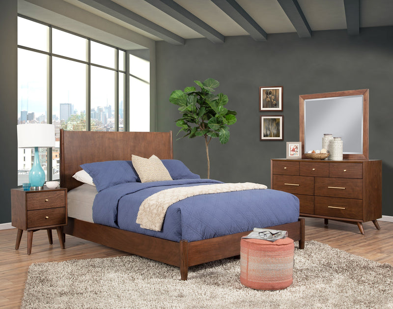 Melbourne Standard King Panel Bed, Walnut Alpine