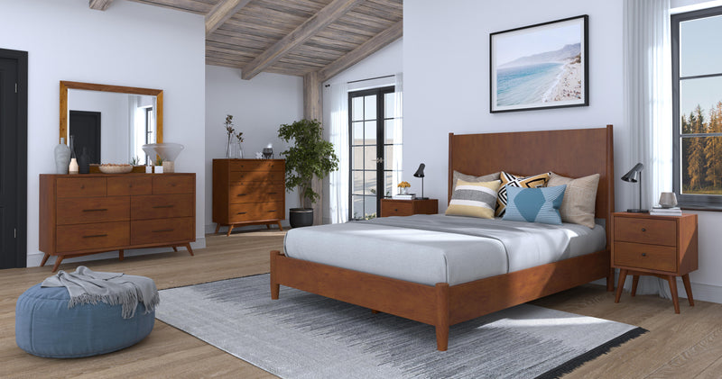 Melbourne Queen Platform Bed, Acorn