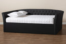 Jackson Dark Gray Fabric Upholstered Queen Size Daybed Baxton