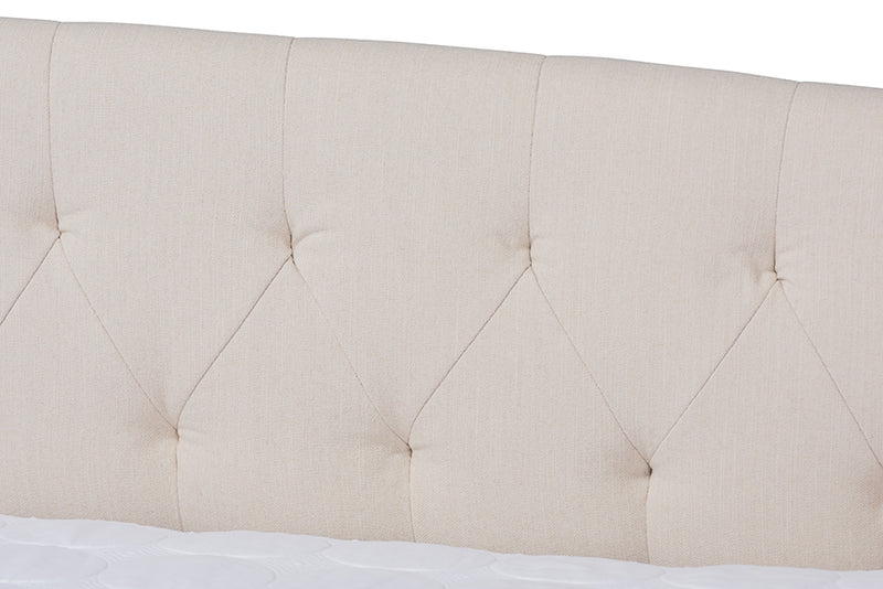 Jackson Modern and Contemporary Beige Fabric Upholstered Queen Size Daybed