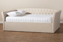 Jackson Beige Fabric Upholstered Queen Size Daybed Baxton