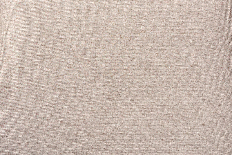 Louane Modern Beige Fabric and Dark Brown 5-Piece Dining Set Baxton