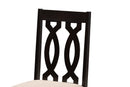 Kaira Sand Fabric Upholstered Espresso Brown Dining Chair Set of 4 Baxton
