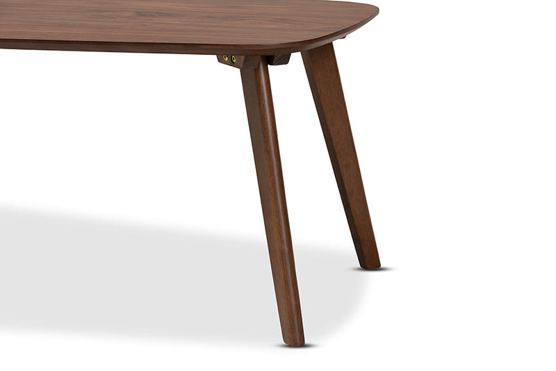 Primrose Walnut Finished Coffee Table Baxton