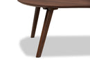 Elston Walnut Finished Coffee Table Baxton