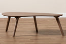 Elston Walnut Finished Coffee Table Baxton