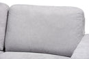 Celina Light Gray Fabric Upholstered Sectional Sofa w/Left Facing Chaise Baxton