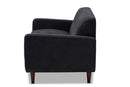 Orrin Dark Gray Fabric Upholstered Loveseat Baxton