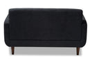 Orrin Dark Gray Fabric Upholstered Loveseat Baxton