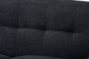 Orrin Dark Gray Fabric Upholstered Loveseat Baxton