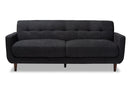 Orrin Dark Gray Fabric Upholstered Sofa Baxton