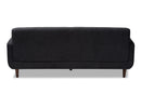 Orrin Dark Gray Fabric Upholstered Sofa Baxton