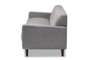 Orrin Light Gray Fabric Upholstered Sofa Baxton
