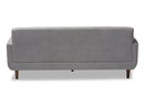 Orrin Light Gray Fabric Upholstered Sofa Baxton