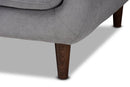 Orrin Light Gray Fabric Upholstered Sofa Baxton