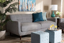 Orrin Light Gray Fabric Upholstered Sofa Baxton