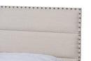Cambree Beige Fabric Upholstered Queen Size Bed Baxton