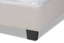 Cambree Beige Fabric Upholstered Queen Size Bed Baxton