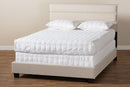 Cambree Beige Fabric Upholstered Queen Size Bed Baxton