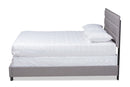 Cambree Gray Fabric Upholstered Queen Size Bed Baxton
