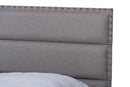 Cambree Gray Fabric Upholstered Queen Size Bed Baxton