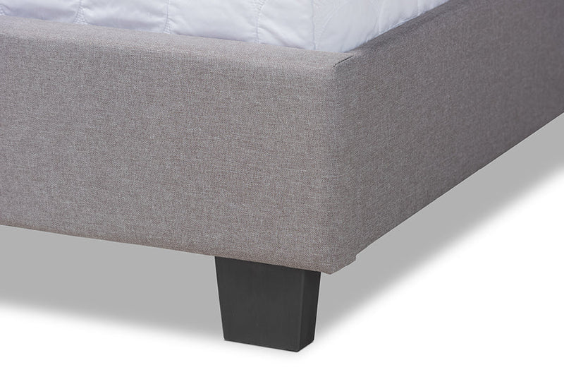 Cambree Gray Fabric Upholstered Queen Size Bed Baxton