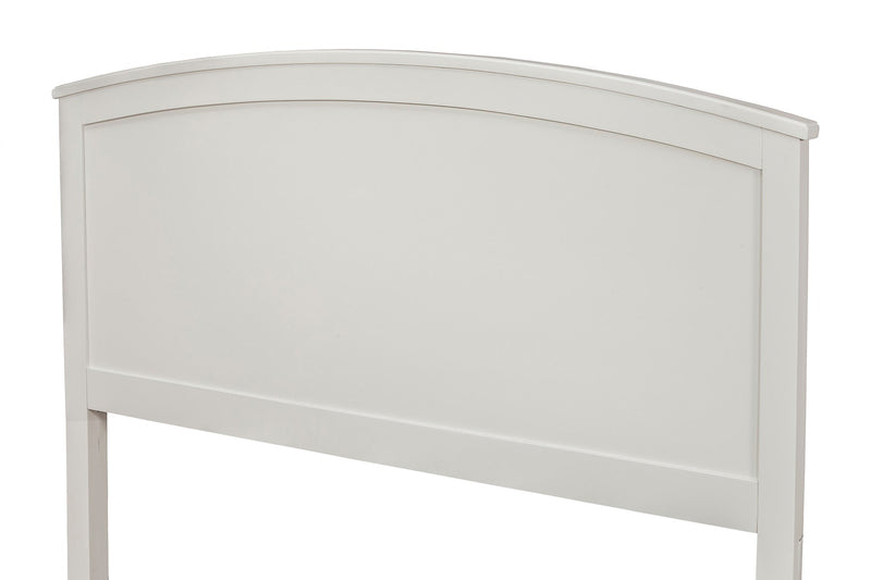 Olejo Standard King Panel Bed, White Alpine